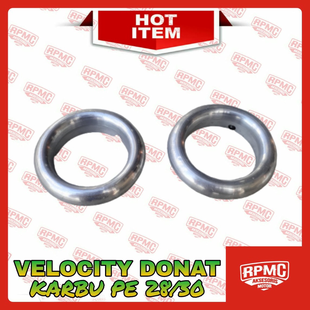 CORONG KARBU VELOCITY DONAT PE PWK PWL 26 28 30 32 34 38 CORONG KARBURATOR CINCIN SLIM PJ AIRSTRIKE SUDCO KRJ-30 SILVER