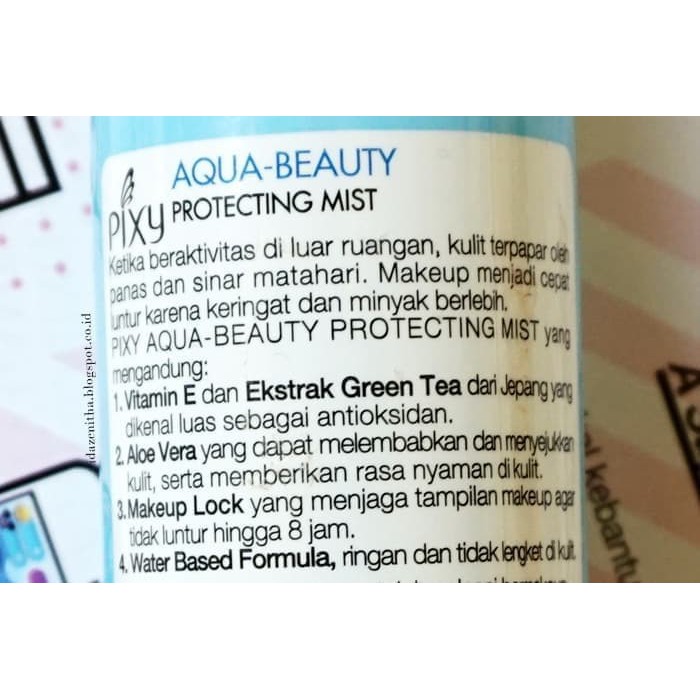 ★ BB ★ PIXY Aqua Beauty Protecting Mist Spray 60 ml | Pixy Setting Spray