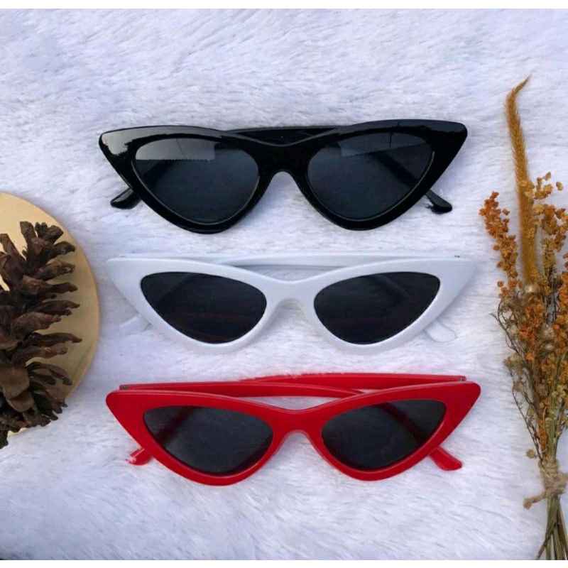 BIMBIM Korean Fashion kacamata Mata Kucing Kacamata Hitam Wanita/Pria Sunglasses