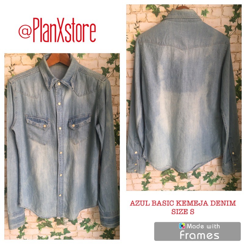 AZUL BASIC KEMEJA DENIM PRELOVED TERJANGKAU