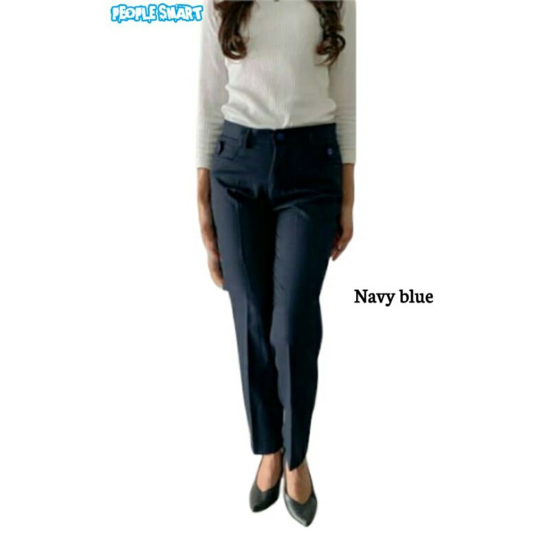 Celana Kantor | Kerja | Panjang | Formal | Slimfit | Wanita Bahan Wollcrape Premium (Jumbo)