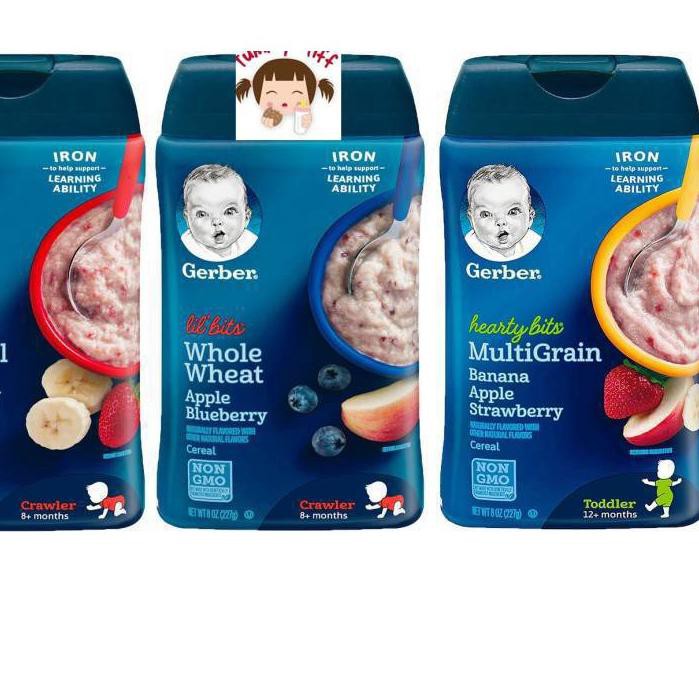 Termurah# Gerber cereal 227gr / Gerber oatmeal banana / Gerber Lil bits / Gerber Lil bit / #