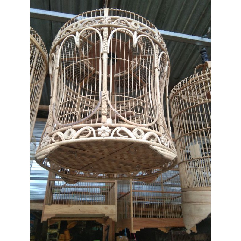 Sangkar perkutut motif anyaman