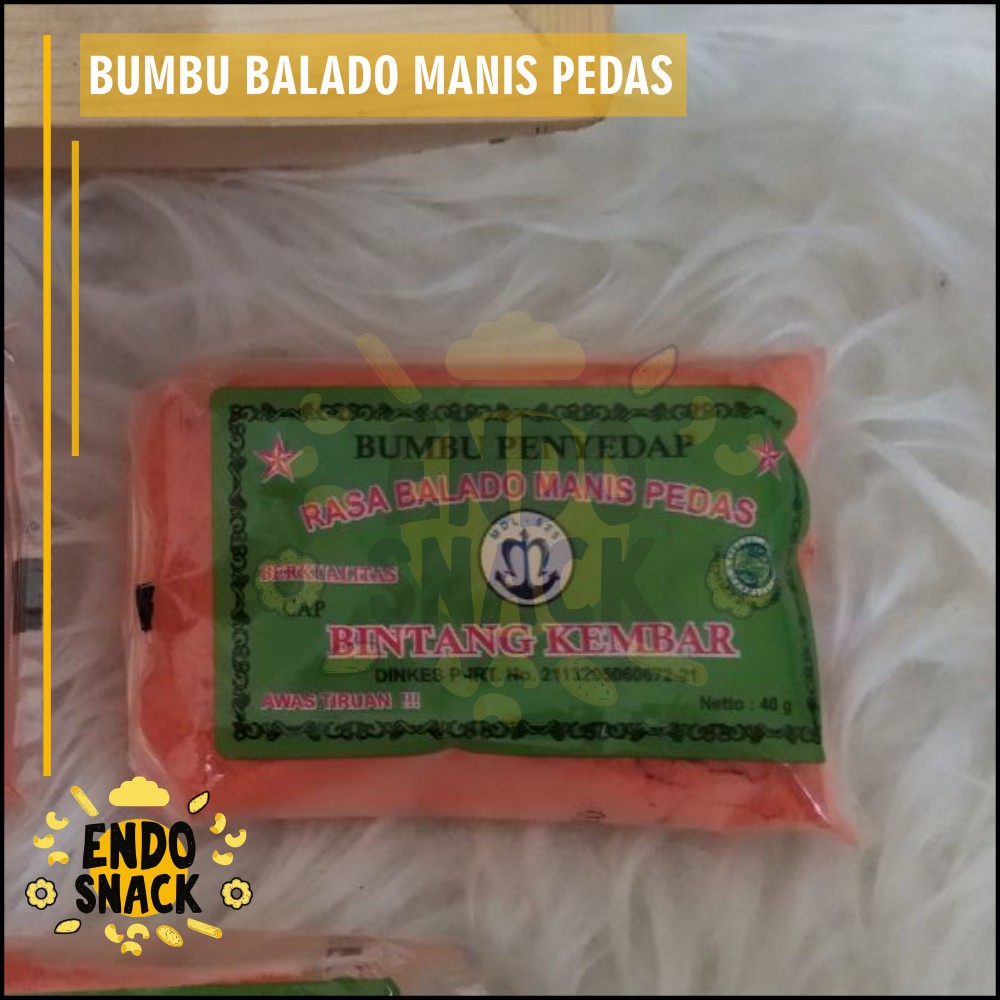 40Gr Bumbu Penyedap Rasa Balado Manis Pedas MDL-525 untuk Baso Aci, Cimol, Seblak