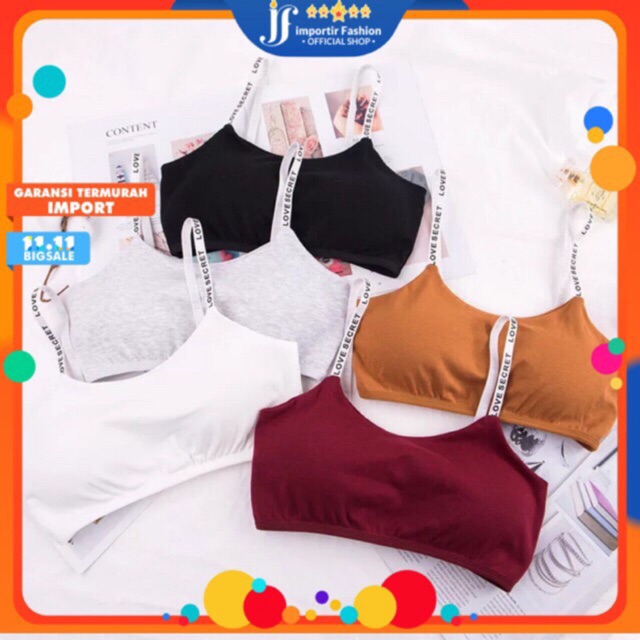 Bra sport love secret | BH daleman wanita | baju crop