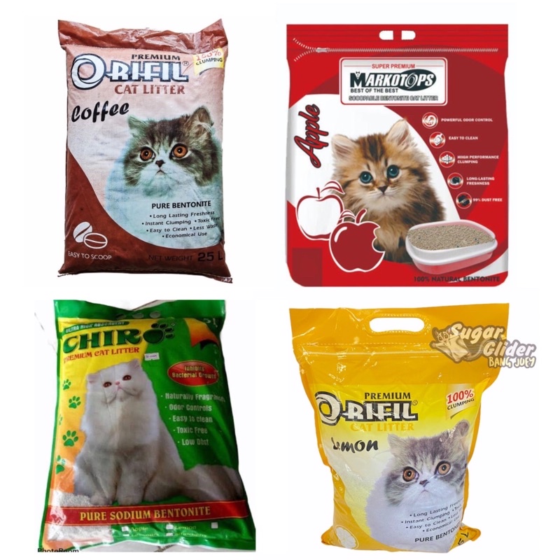 PASIR WANGI GUMPAL 5l BENTONITE CAT LITTER  KUCING HAMSTER SUGAR GLIDER