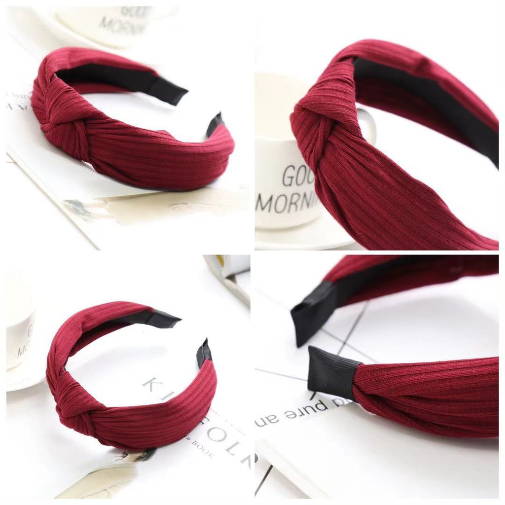 ✅COD Bando Korea Bandana Wanita Murah Bando Polos Bando Simpul Aksesoris Rambut Wanita Import