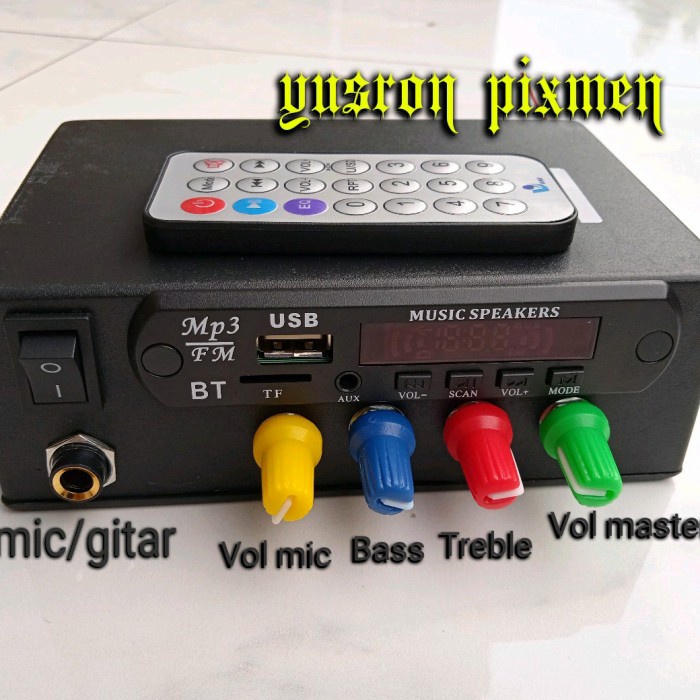 Ampli mini 12v + karaoke - Plus adaptor