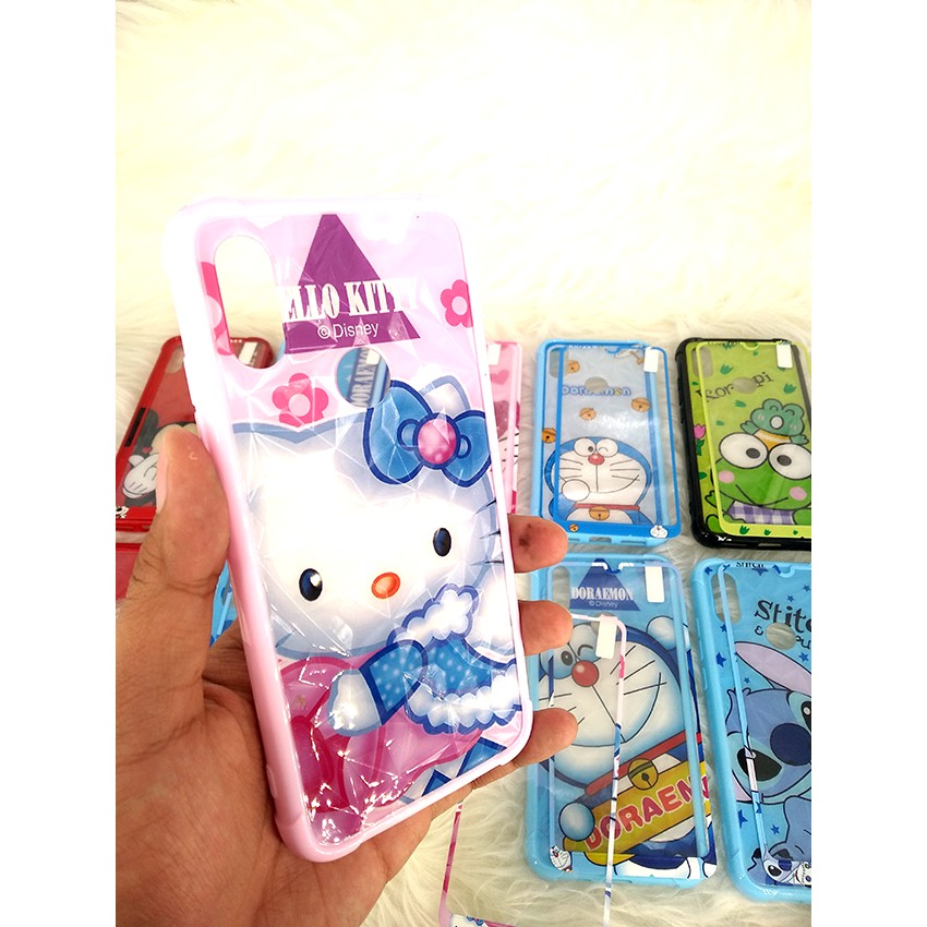 Case Anticrack Diamond Cartoon + Tempered for OPPO/ SAMSUNG/XIAOMI/ VIVO