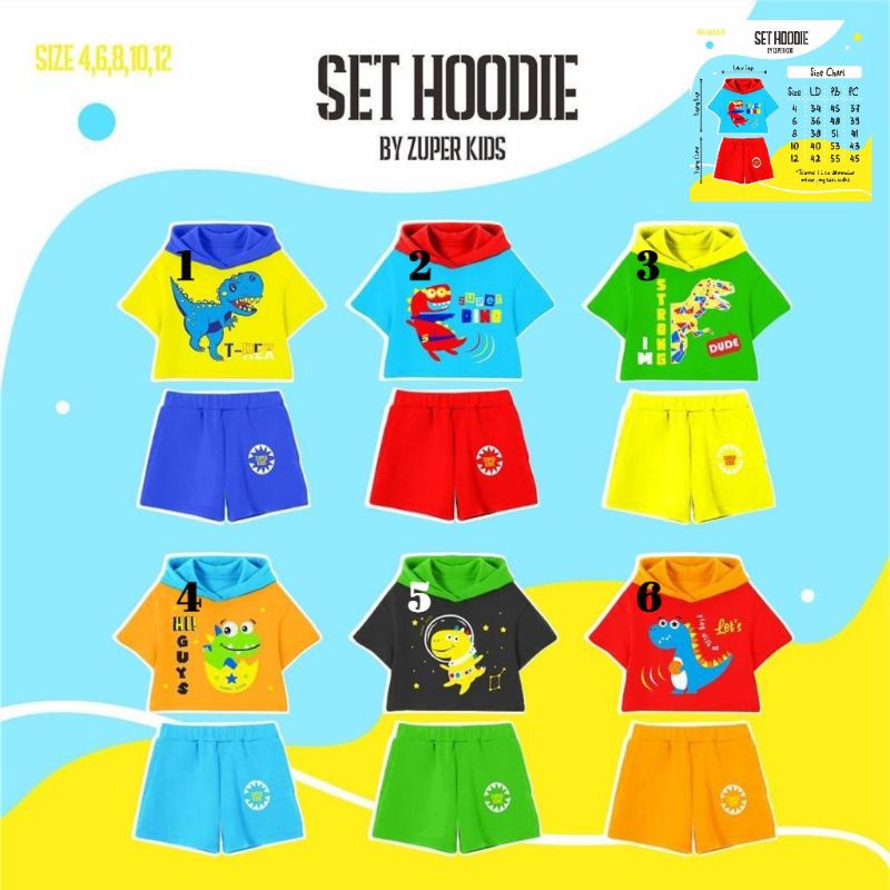 set hoodie_dino series by zuper kids