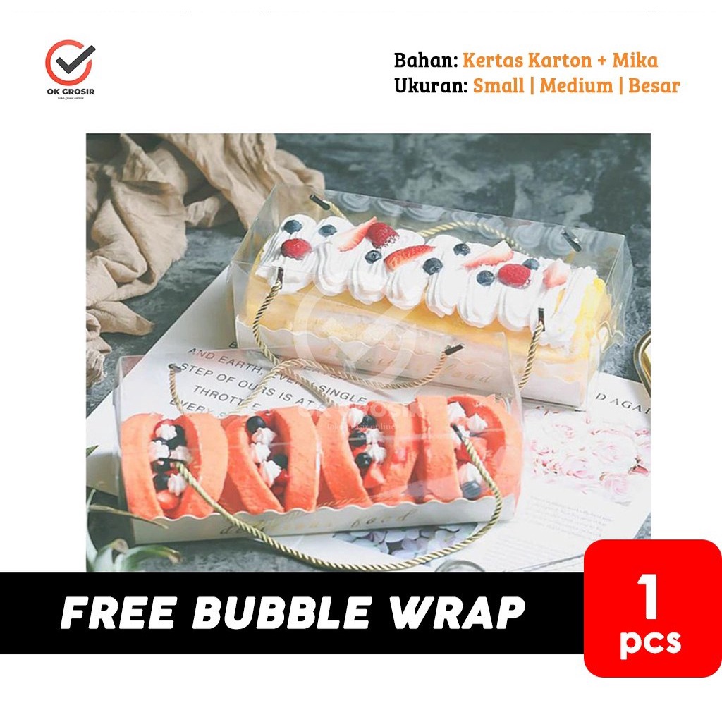 

Box Bolu Brownies Delicious / Polos Tutup Transparan (1 lbr)