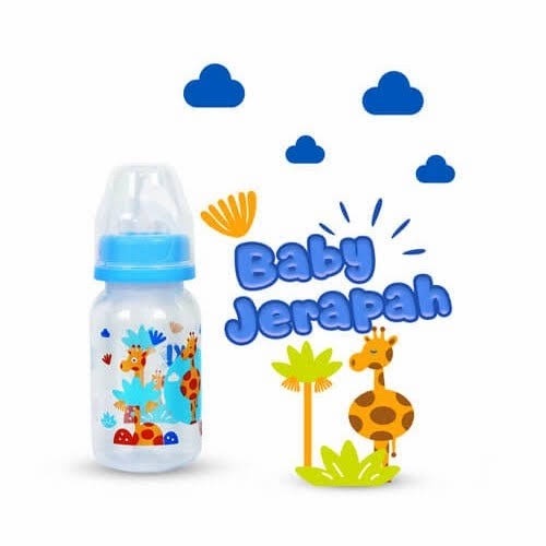 Botol Susu Bayi Huki 120 mL BPA Free - Botol Susu Motif Karakter