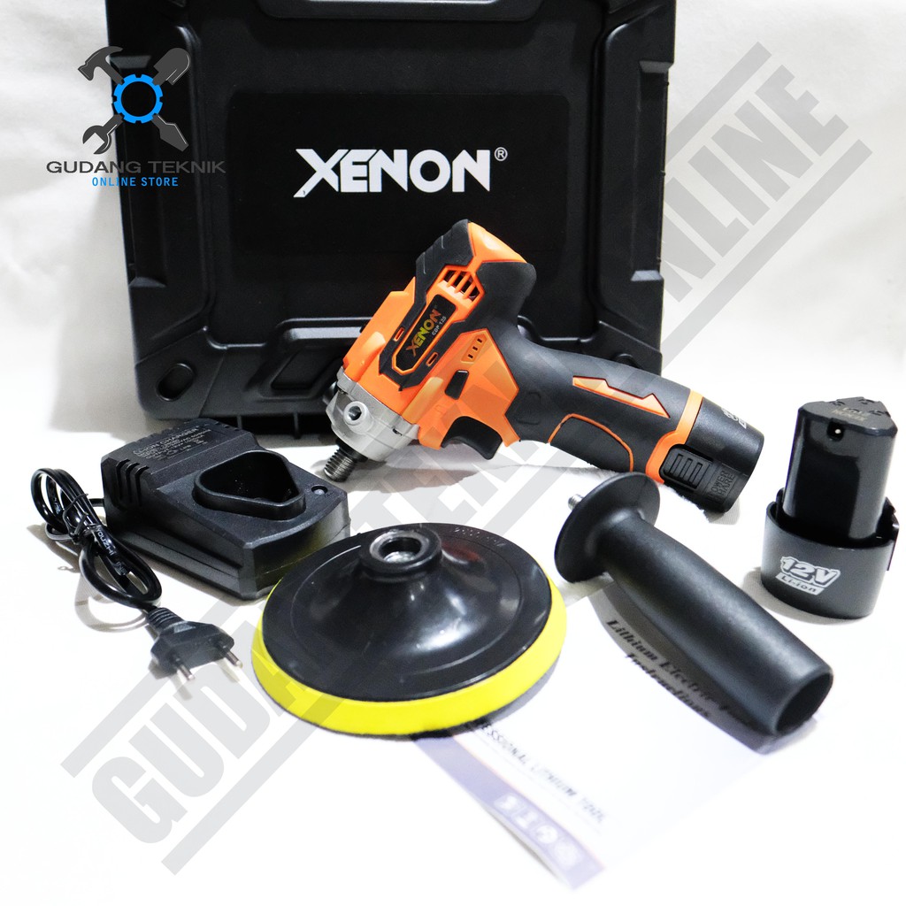 Xenon CDP125 / Cordless Polisher 5Inch Xenon CDP 125 Mesin Poles Mobil Motor Baterai 12V