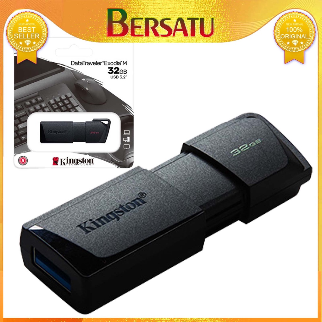 Flash Disk Kingston 128gb 64gb USB 3.2 DataTraveler Exodia DTX-M Flashdisk Kingstone Original