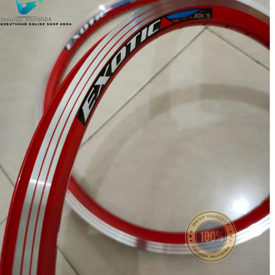 ♦ Velg Rim Sepeda 20 Alloy Double Wall Exotic ⅎ