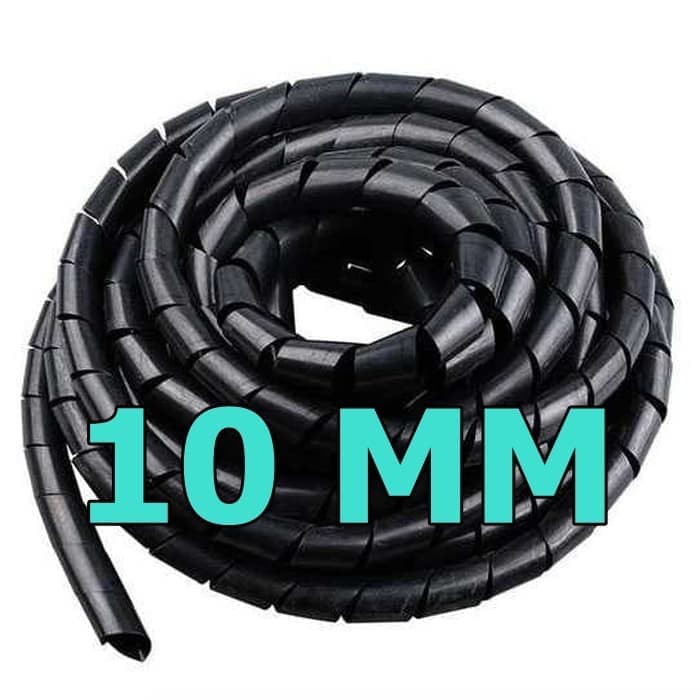 Spiral Band ukuran 10mm Pembungkus Kabel Listrik Selang 10 mm