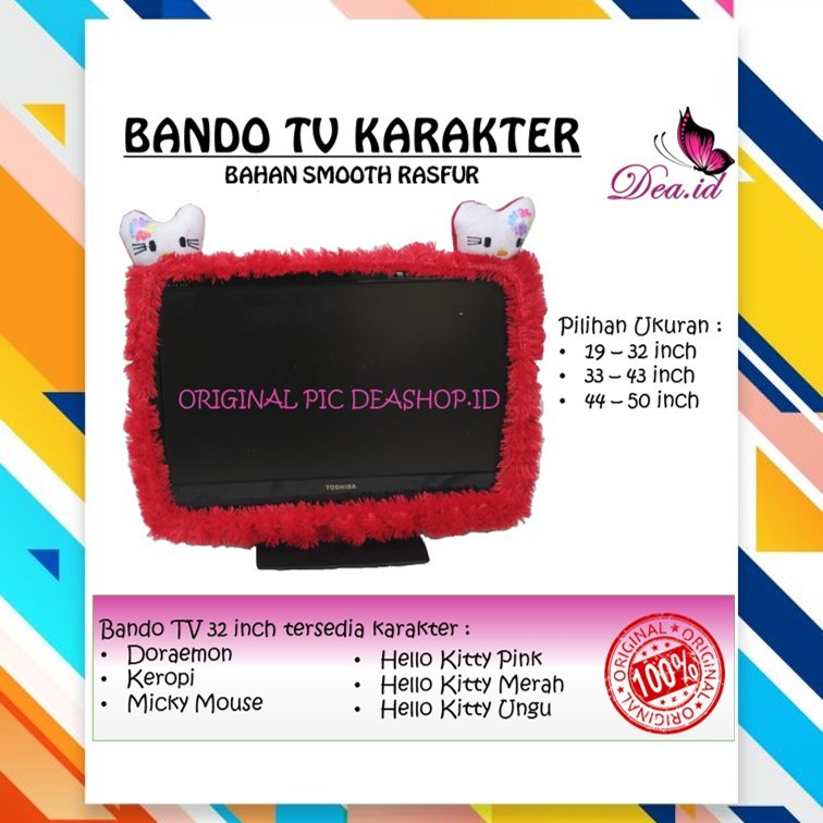 [DEASTORE] [Home Sweet Home] SARUNG BANDO TV RASFUR UKURAN 14 - 32 INCH KARAKTER