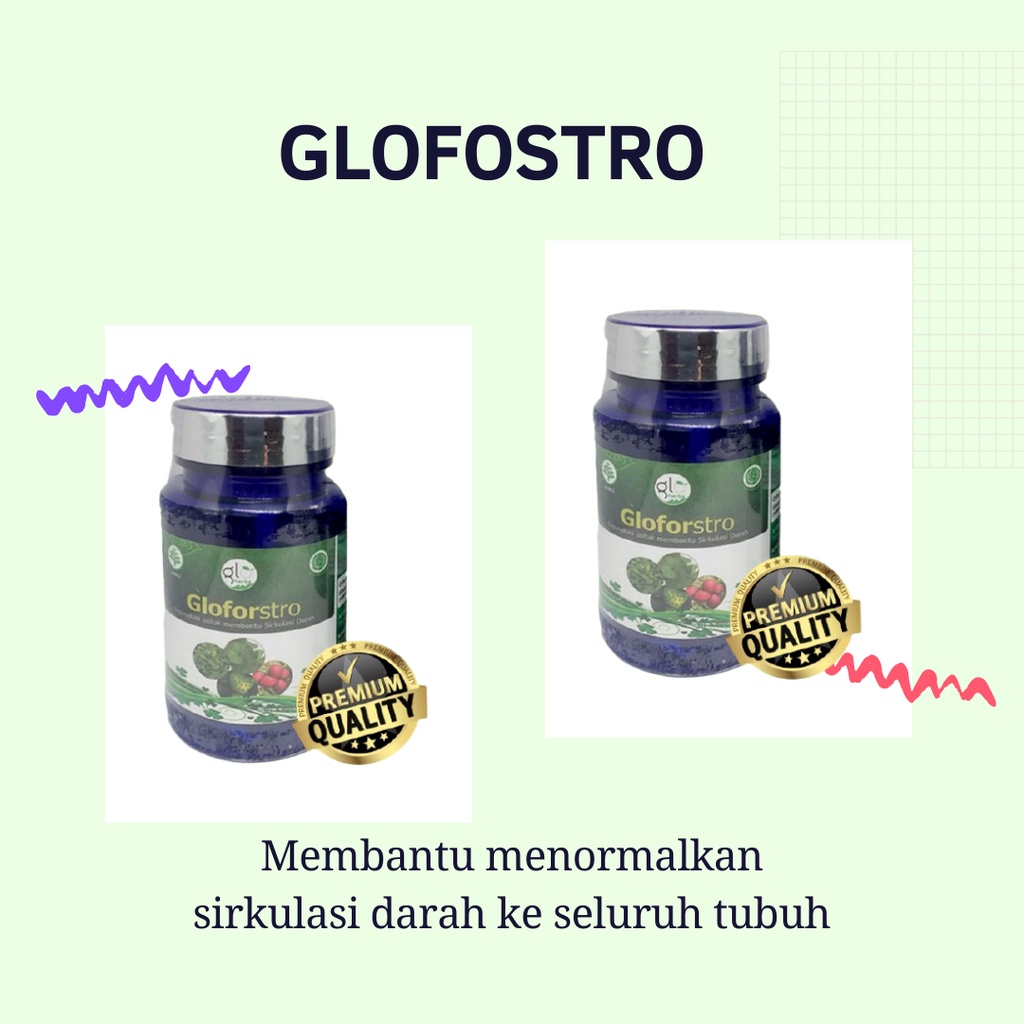 GLOFORSTRO ISI 30 KAPSUL - MELANCARKAN SIRKULASI DARAH