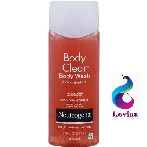 promo baru| Neutrogena Body Clear Grapefruit 250ml - Sabun Pembersih Jerawat Tubuh |Sabun Mandi