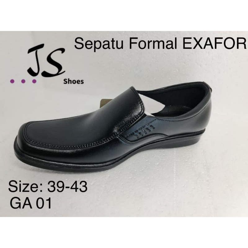 EXAFOR GA 01 - SEPATU PRIA FORMAL WARNA HITAM EXAFOR ORIGINAL