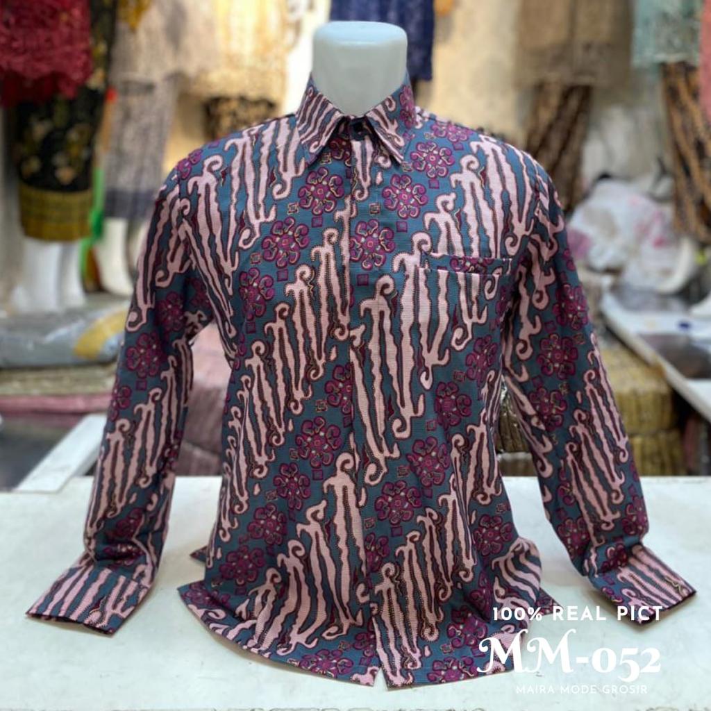 KQ> BATIK COUPLE LERENG PINK  / KEMEJA BATIK PRIA / ROK PLISKET WANITA / BAWAHAN KEBAYA / ATASAN BAT