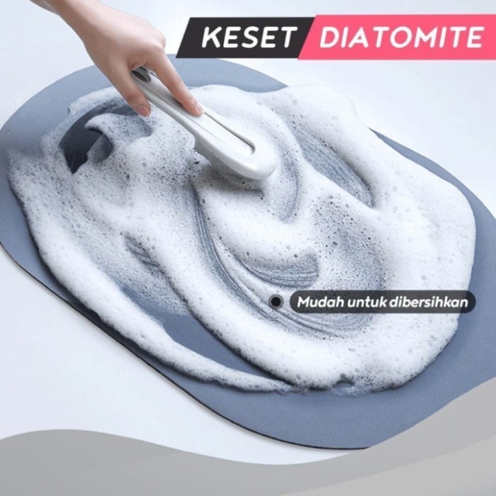 Keset Kaki Diatomite Keset Kaki Kamar Mandi Nyerap Air Anti Slip ACC