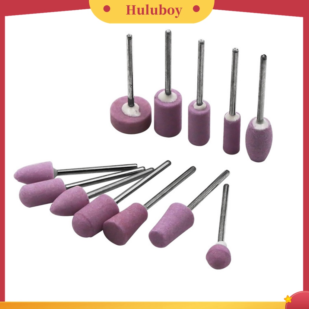 Huluboy Huluboy♡ 12pcs / Set Mata Bor Pengikir Kuku Untuk Manicure / Pedicure