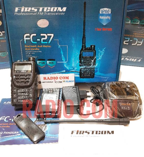 HT ANTI AIR FIRSTCOM FC 27 / HT DUALBAND FIRSTCOM FC 27 WATERPROOF RADIO HT FIRSTCOM FC27 FC-27 DUALBAND ANTI AIR