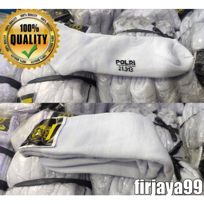 ORI kaos kaki polri /kaos kaki pembagian polri terbaru 21-913/kaos kaki olahraga polri warna putih