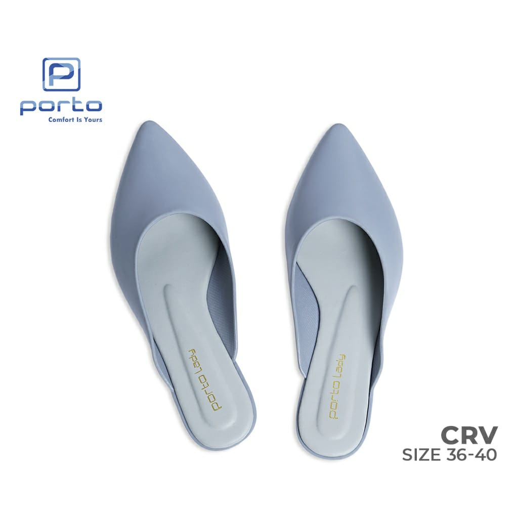 (COD) Sepatu Selop Wedges Kantor Korea Porto CRV