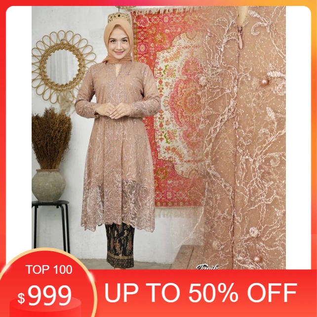 Promo  Tunik nirmala kebaya modern // Kebaya modern wisuda tunangan lamaran couple murah remaja sera