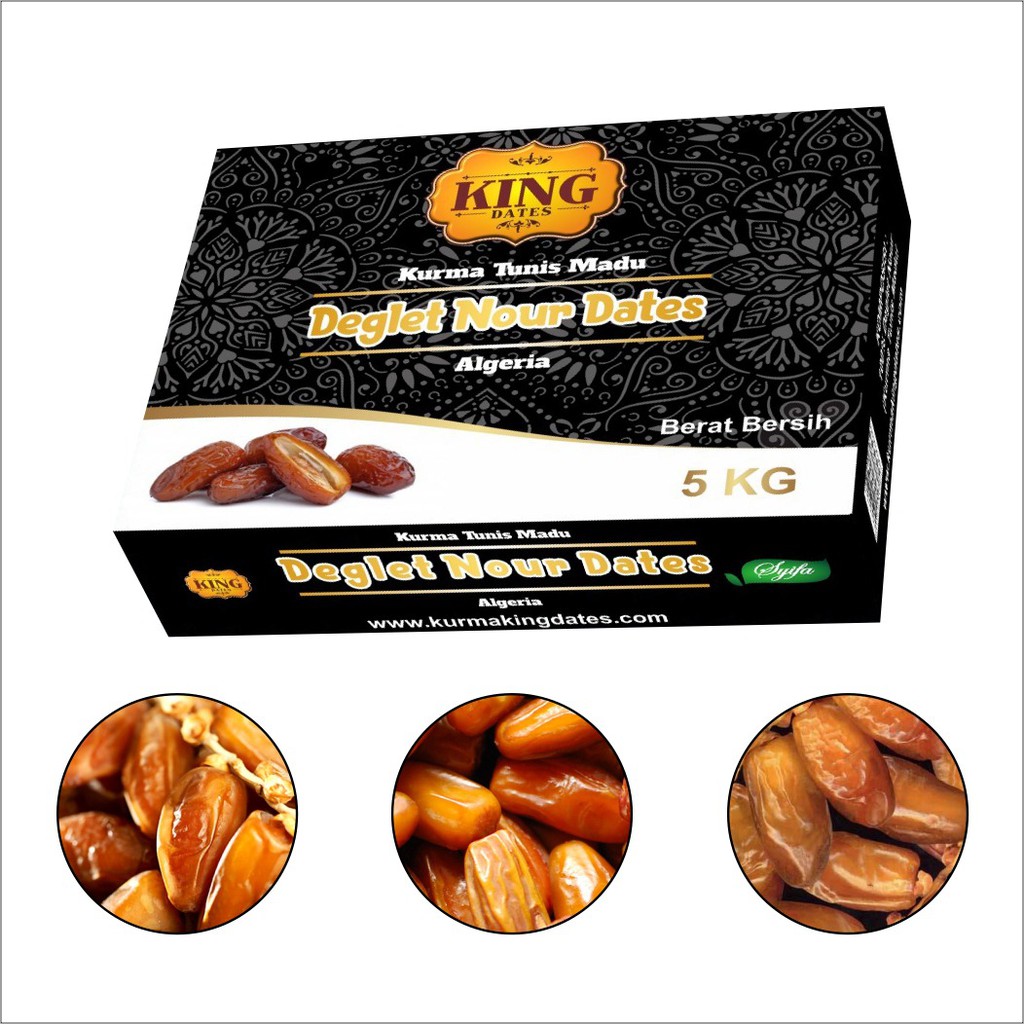

Kurma Deglet Nour ALGERIA Tunis Madu Afia Dates 250 gr 500 gr Bisa Cod