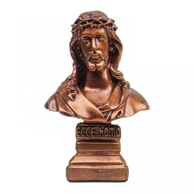 ] Patung Kepala Yesus Mahkota Duri Ecce Homo / Tembaga