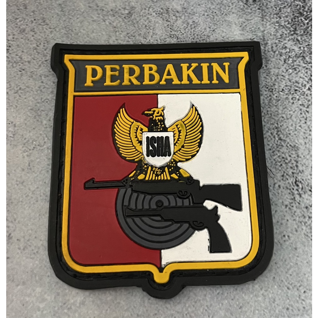 Patch Perbakin (Logo) - Patch Velcro Perbakin - Prepetan Perbakin Perisai - Velcro Karet