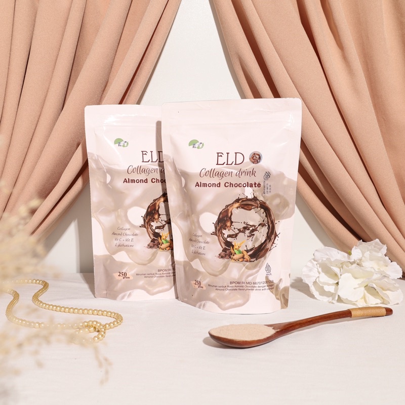 ELD COLLAGEN LGLUTHATIONE RASA ALMOND 250 gr || MENCERAHKAN || MENAIKAN BB