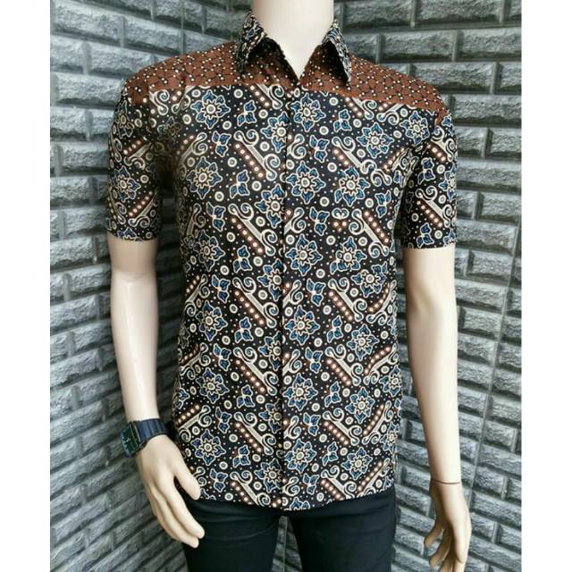 NEW ARRIVAL DISTRO BATIK PRIA BORDIR SOGAN HRB026 BATIKAF NOTOARTO BATIK IPNU-IPPNU HEM PRIA Bel