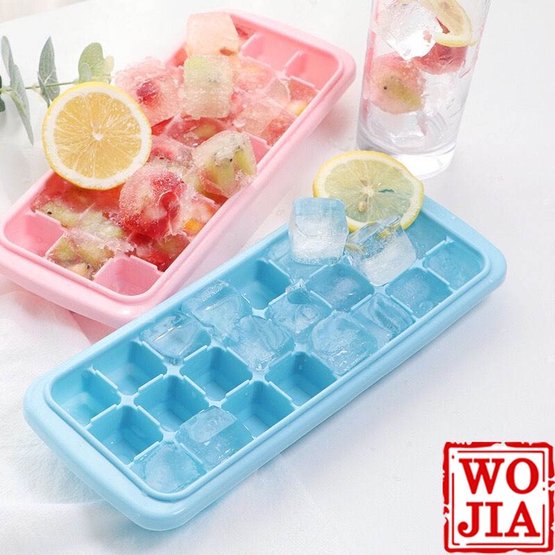 Cetakan Es Batu Silikon 3x8 24 Kotak Lentur Tutup Ice Cube Tray Lid