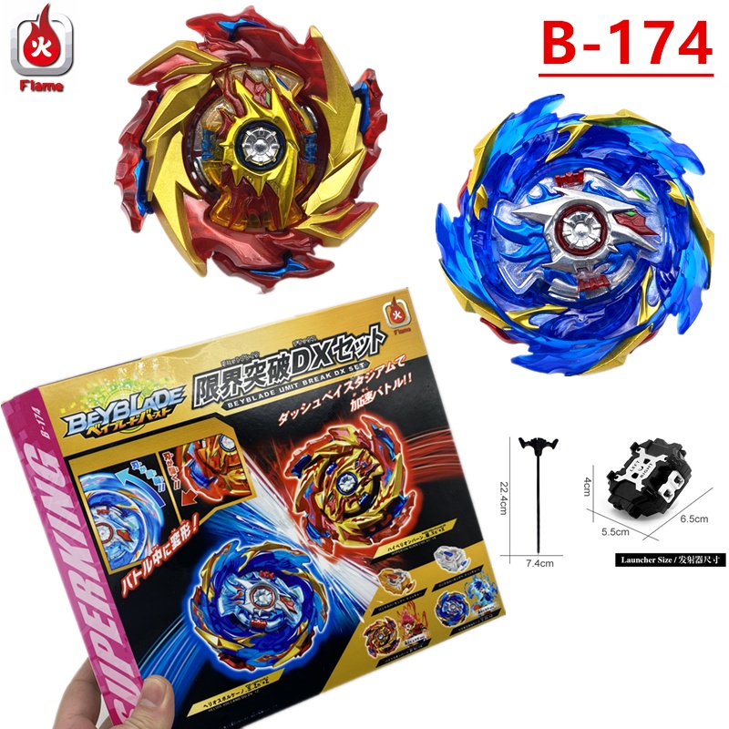 Superking Beyblade Burst B-174 LIMIT BREAK DX w/ Ruler Launcher Wired Sparking