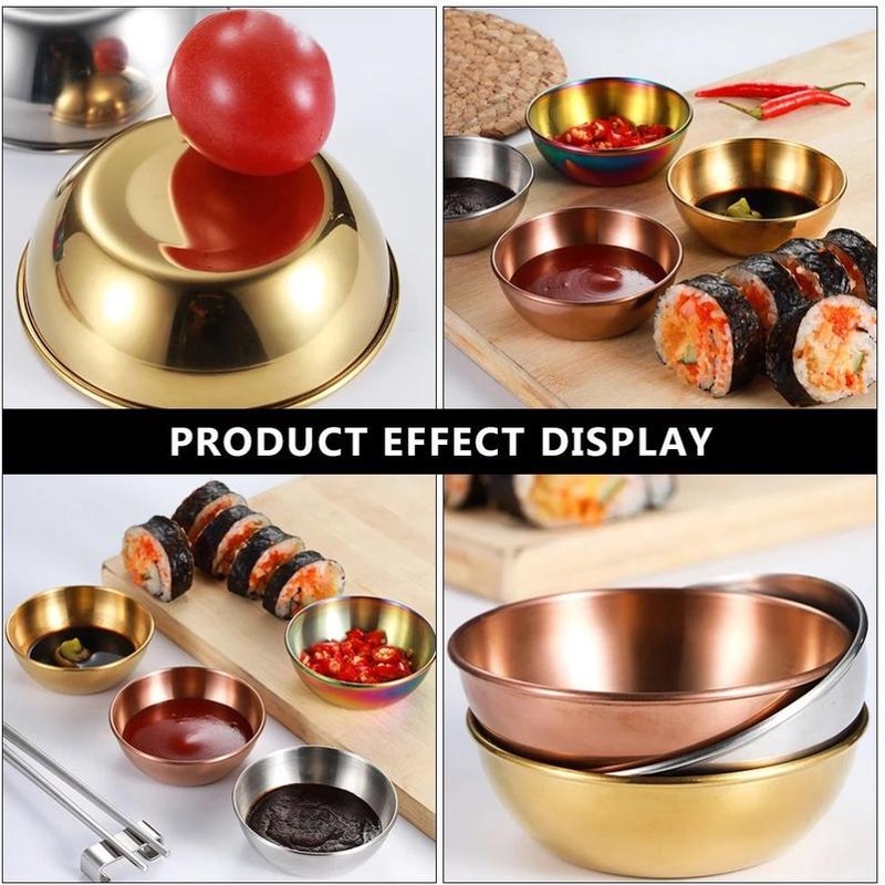 Mangkok Saus / Snack / Kecap / Cabai Bahan Stainless Steel Untuk Dapur