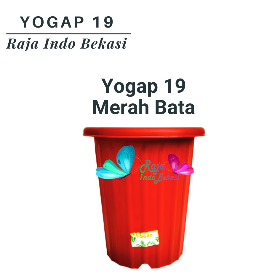 Pot Yogap 19 Putih Transparan Bening Merah Bata Coklat Bata Teraccotta Terakota  Pot Yogap Yoga 18 19 25 Tebal Murah