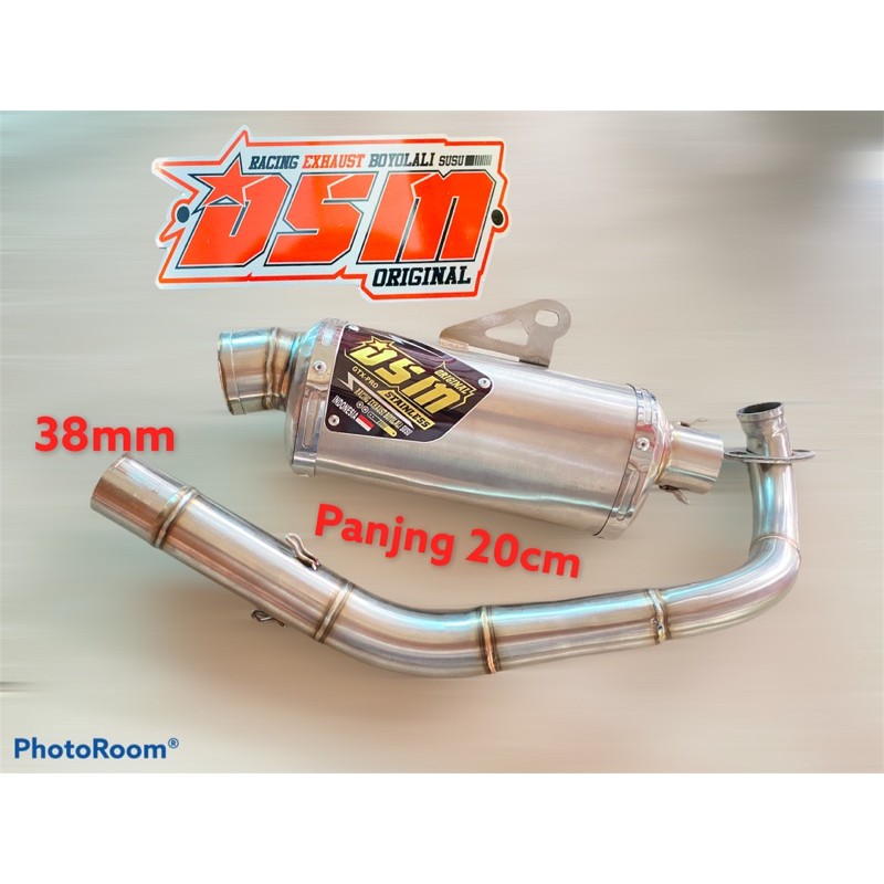 Knalpot DSM Racing Beat Bending inlet 38mm