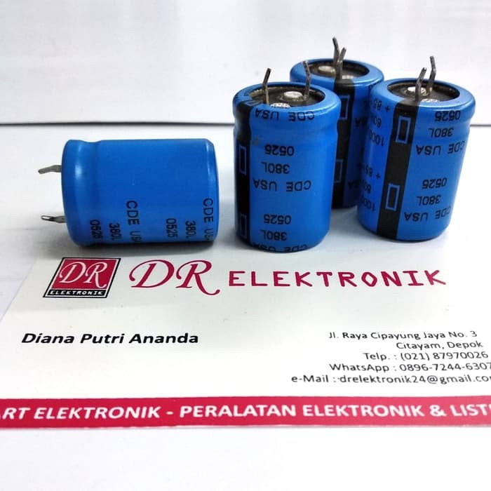 Elco Elko Capasitor Kapasitor 1000uf 1000 uf mikro 80v 80wv 80 volt