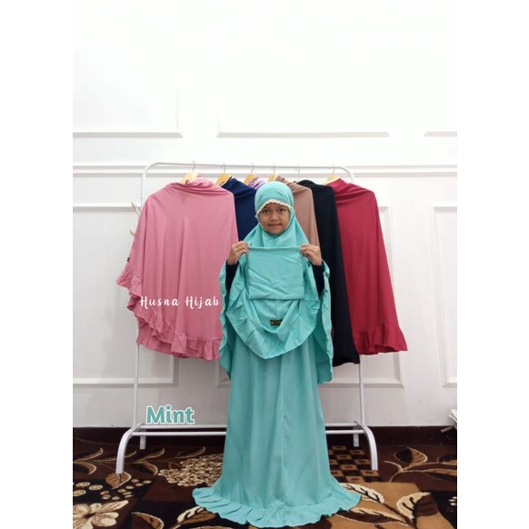 [BRAND HUSNA HIJAB] MUKENA ANAK SD / MUKENA ANAK MODEL REMPEL / MUKENA ANAK