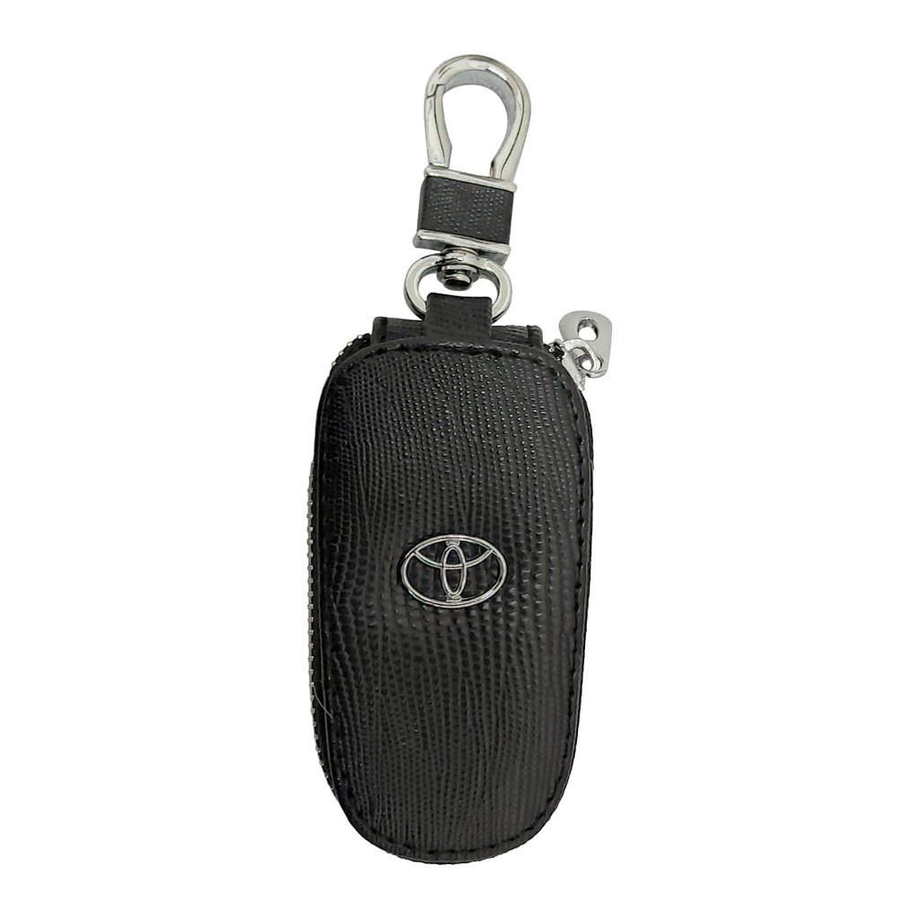 Dompet Gantungan Kunci Mobil/Motor Glasgow Hitam - Full Resleting