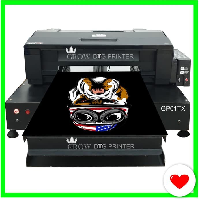 Mesin DTG AUTOMATIC PRESISI 100%,GROW DTG PRINTER paket mesin PRESS