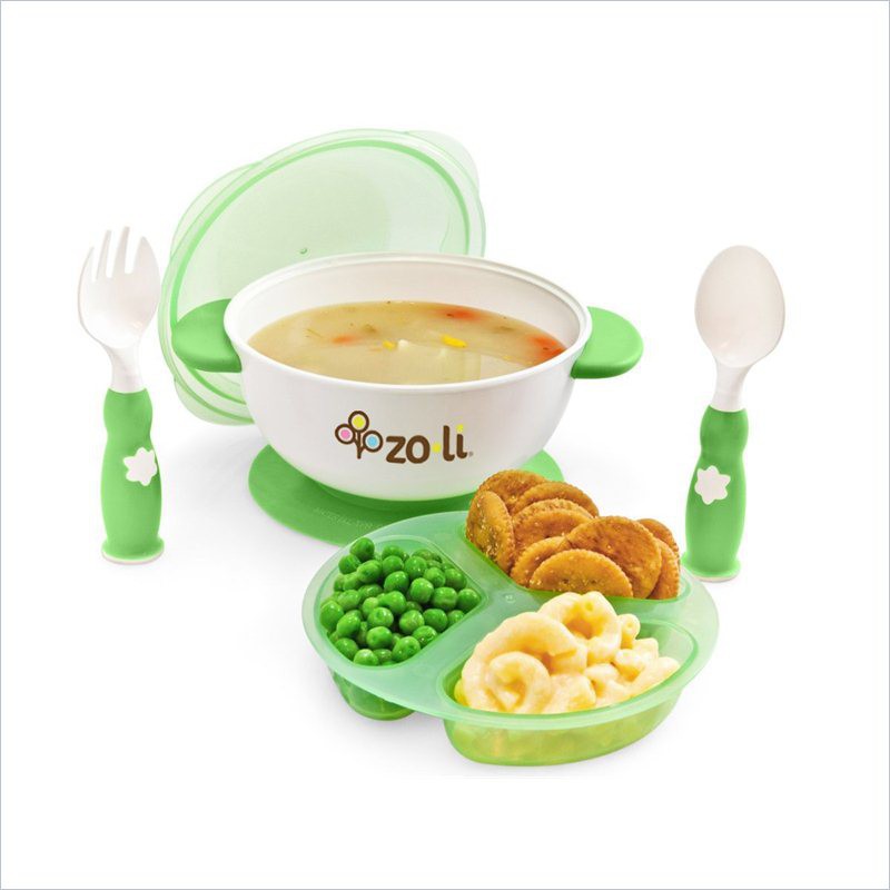 Zoli Stuck Suction Feeding Bowl Kit - Orange