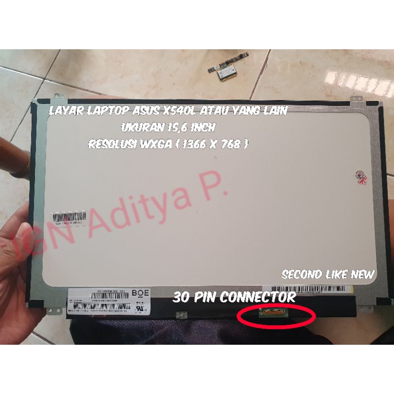 Sparepart LCD LED Laptop Asus X540L X540LJ X540N X540NA X540NV 15.6 Inch Second like new