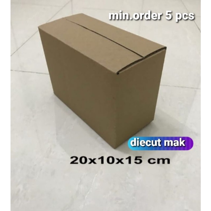 

Kardus / box / uk. 20x10x15 cm / karton packing polos baru ST