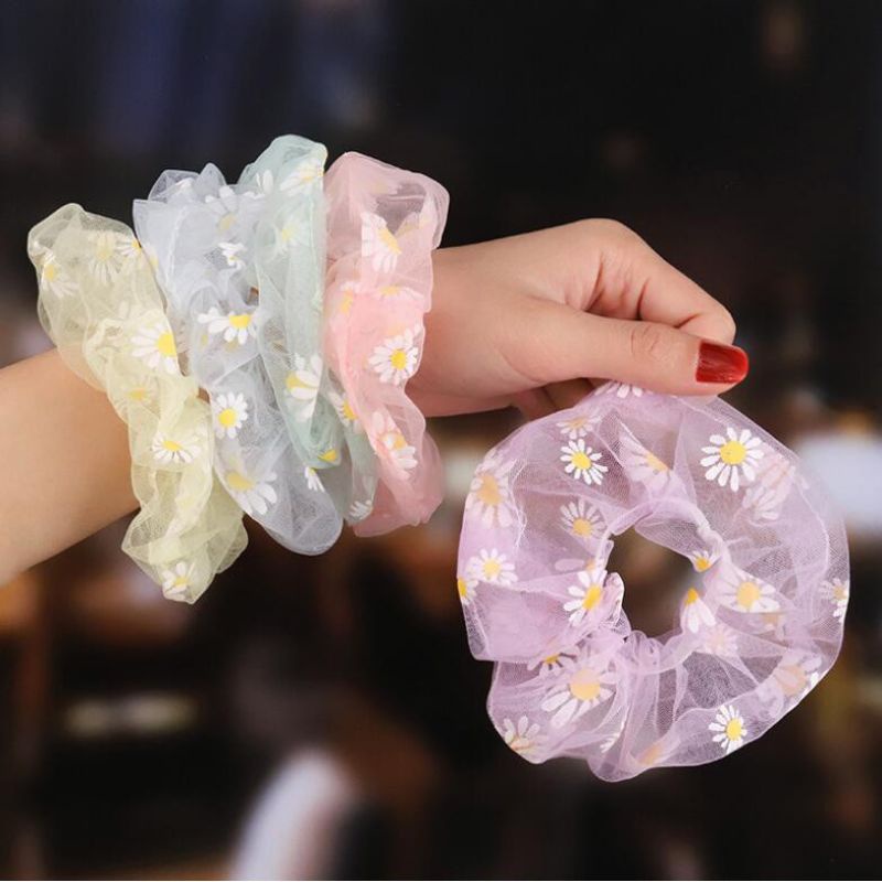 3PCS !Ikat Rambut Scrunchie Aksesoris Fashion Wanita Bahan Sifon Gaya koreaIkat Rambut Import Ikat Rambut Korean Scrunchies Kunciran Rambut