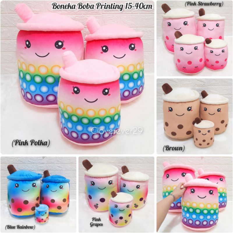 Boneka Soft Bubble Milk Tea Boneka Boba